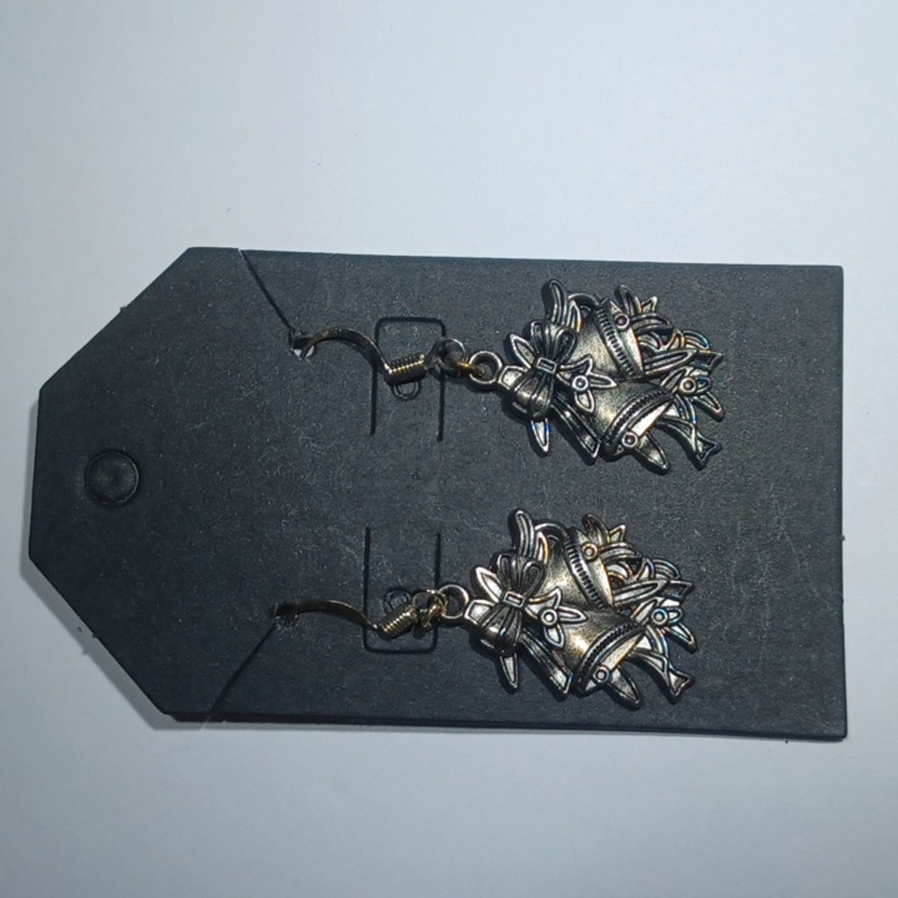 Bells/Bows Earrings New Handmade